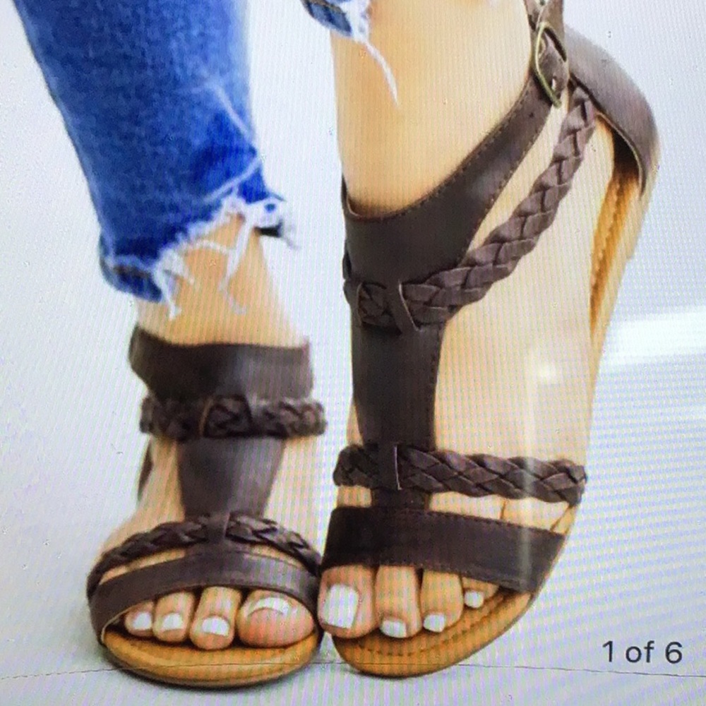 Soda Braided Sandals
